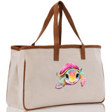 Sea Turtle Canvas Tote Bag Ocean Tote Bag Turtle Lover Tote Bag Animal Lover toTe Bag Ocean Lover Gift Tortoise Tote Bag Nature Lover Tote - Aaria Tees Aaria Tees