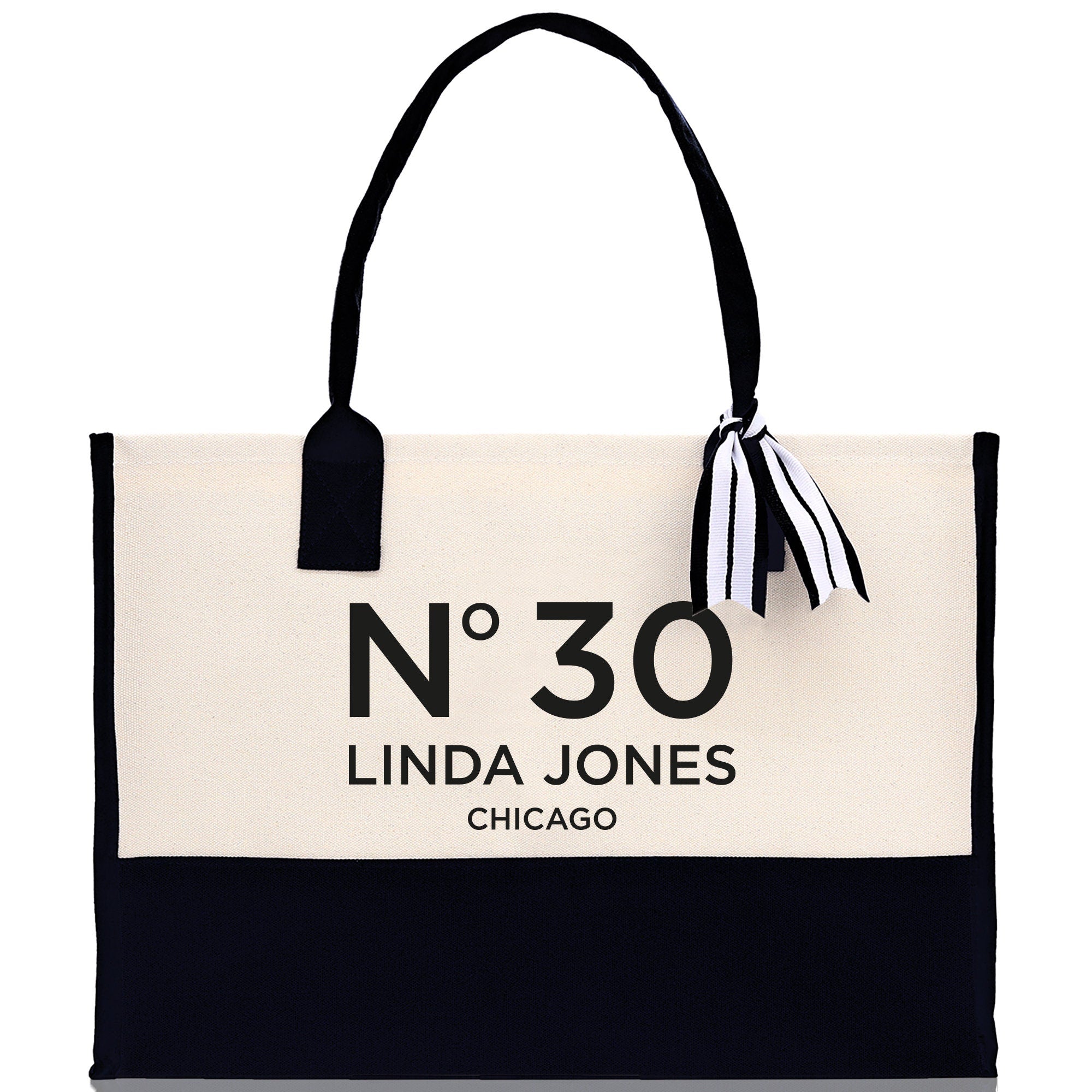 Birthday Celebration Personalized Gift Canvas Tote Bag with Name and State 40th 50th Birthday Gift Tote Bag for Her Custom Birthday Gift - Aaria Tees Aaria Tees