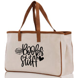 Books Stuff Tote Bag Bookworm Gift Book Quotes Party Gift Book Lover Tote Book Canvas Tote Bag Birthday Gift Library Bag Grocery Bag - Aaria Tees Aaria Tees