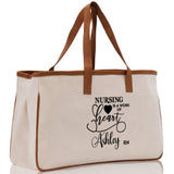Nurse Personalized Tote Bag Nurse Gift Registered Nurse Tote RN Tote RN Gift Future Nurse Gift Nursing Student Gift Nurse Graduation Gift - Aaria Tees Aaria Tees