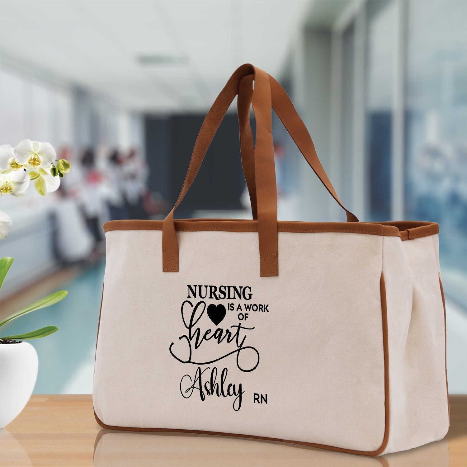 Nurse Personalized Tote Bag Nurse Gift Registered Nurse Tote RN Tote RN Gift Future Nurse Gift Nursing Student Gift Nurse Graduation Gift - Aaria Tees Aaria Tees