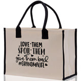 Grandma Tote Bag Grandma's Getaway Bag Grandma Nana Bag Grandma Gift Bag Shopping Bag Mothers Day Gift Live Love Spoil Bag Grandma Beach Bag - Aaria Tees Aaria Tees
