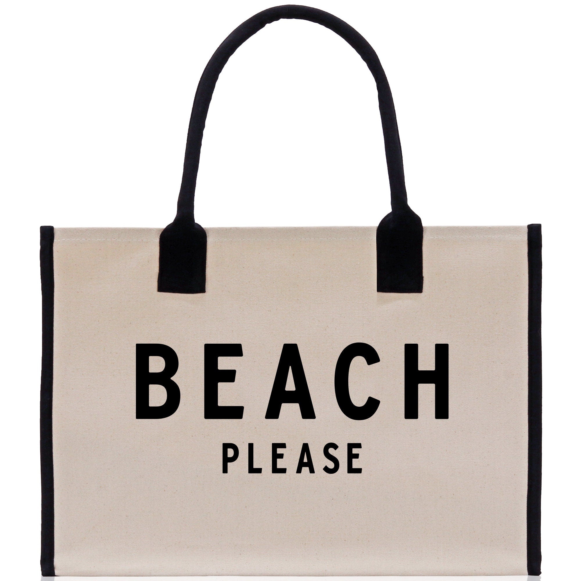 Beach Please Tote Bag - Large Chic Tote Bag - Gift for Her - Girls Weekend Tote - Weekender Bag - Weekend Tote - Beach Tote Bag - Aaria Tees Aaria Tees