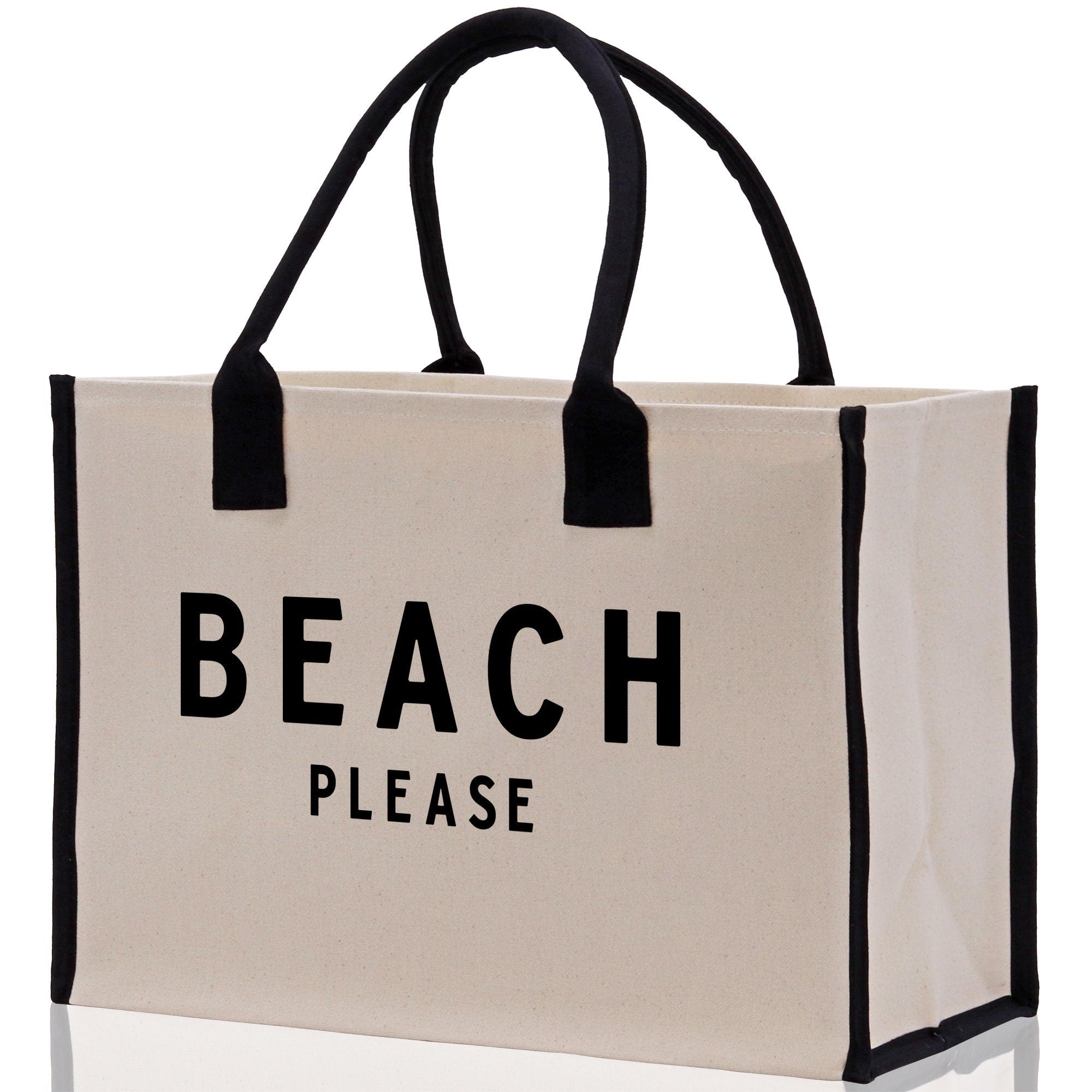 Beach Please Tote Bag - Large Chic Tote Bag - Gift for Her - Girls Weekend Tote - Weekender Bag - Weekend Tote - Beach Tote Bag - Aaria Tees Aaria Tees