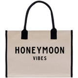 Honeymoon Vibes Beach Tote Bag - Large Chic Tote Bag - Gift for Her - Weekender Bag - Honeymooners Honeymoon Gifts Bridal Gift Newlyweds - Aaria Tees Aaria Tees
