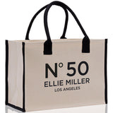 Birthday Celebration Personalized Gift Canvas Tote Bag with Name and State 40th 50th Birthday Gift Tote Bag for Her Custom Birthday Gift - Aaria Tees Aaria Tees