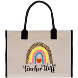 Teacher Stuff Tote Bag Teacher Bag Teacher Gift Teacher Retirement Gift Best Teacher Gifts Teacher Appreciation Gift Teacher Strong Tote Bag - Aaria Tees Aaria Tees