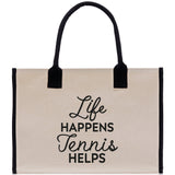 Tennis Tote Bag Custom Tennis Tote Bag Tennis Sport Gift for Her Personalized Tennis Bag Tennis Love Bag Tennis Coach Gift Canvas Tote Bag - Aaria Tees Aaria Tees