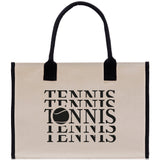 Tennis Tote Bag Custom Tennis Tote Bag Tennis Sport Gift for Her Personalized Tennis Bag Tennis Love Bag Tennis Coach Gift Canvas Tote Bag - Aaria Tees Aaria Tees
