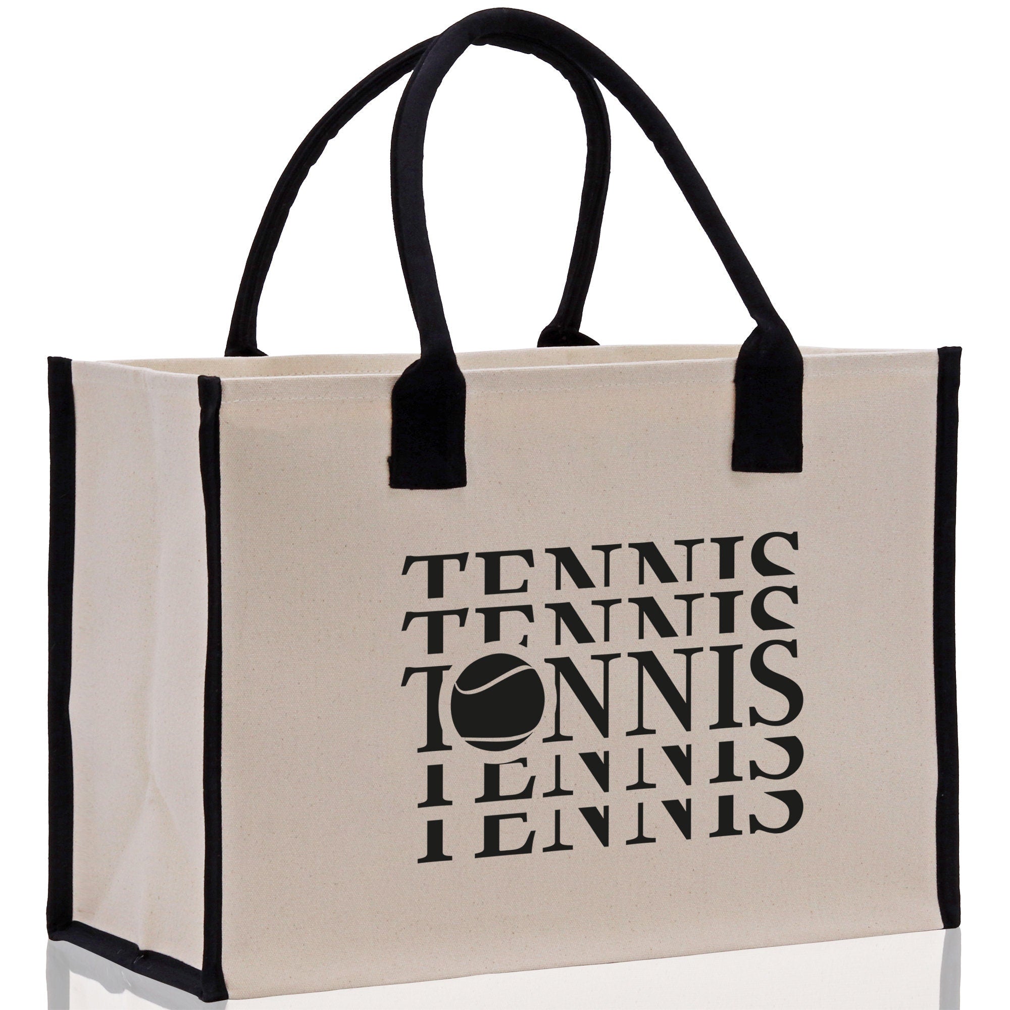 Tennis Tote Bag Custom Tennis Tote Bag Tennis Sport Gift for Her Personalized Tennis Bag Tennis Love Bag Tennis Coach Gift Canvas Tote Bag - Aaria Tees Aaria Tees