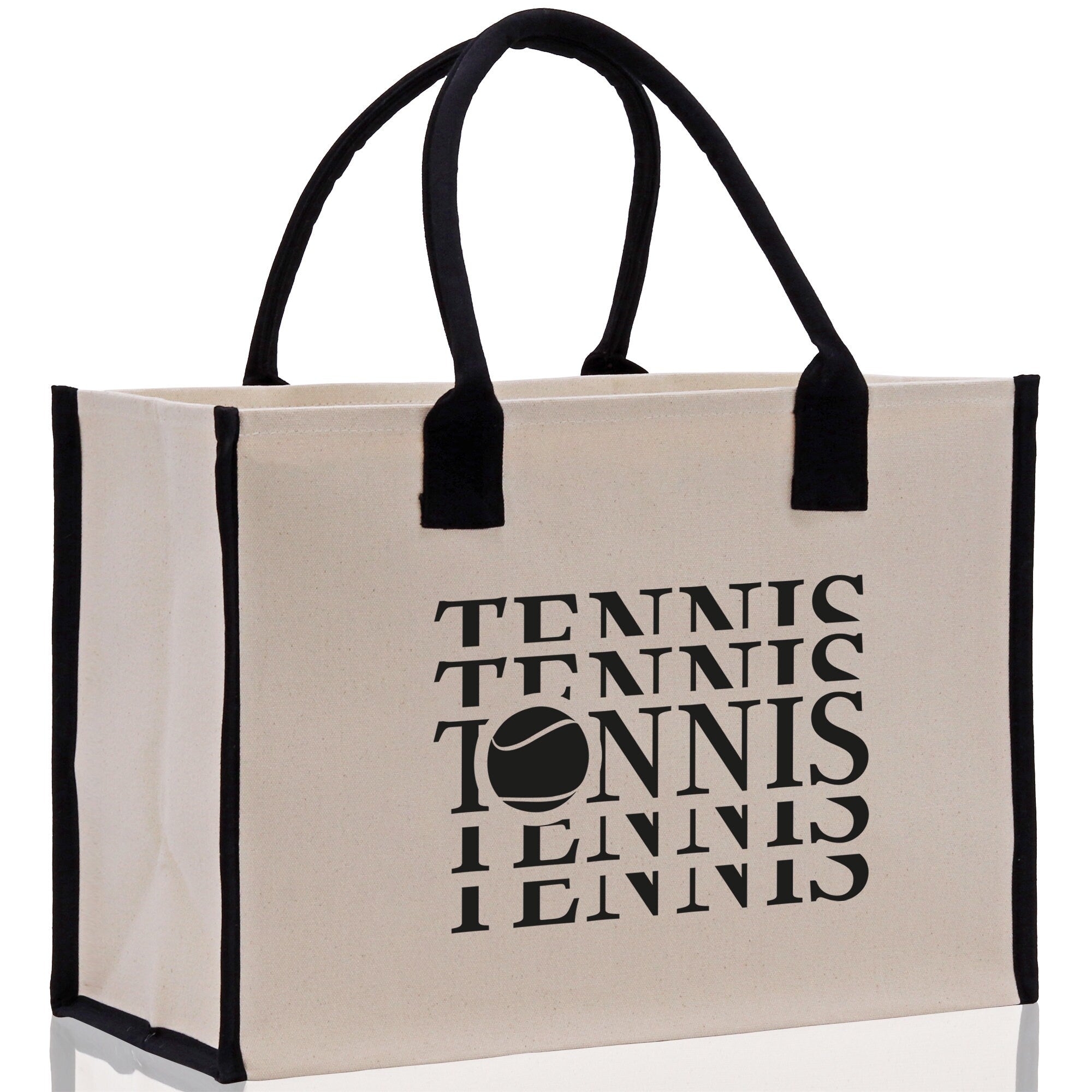 Tennis Tote Bag Custom Tennis Tote Bag Tennis Sport Gift for Her Personalized Tennis Bag Tennis Love Bag Tennis Coach Gift Canvas Tote Bag - Aaria Tees Aaria Tees