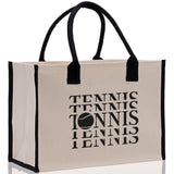 Tennis Tote Bag Custom Tennis Tote Bag Tennis Sport Gift for Her Personalized Tennis Bag Tennis Love Bag Tennis Coach Gift Canvas Tote Bag - Aaria Tees Aaria Tees