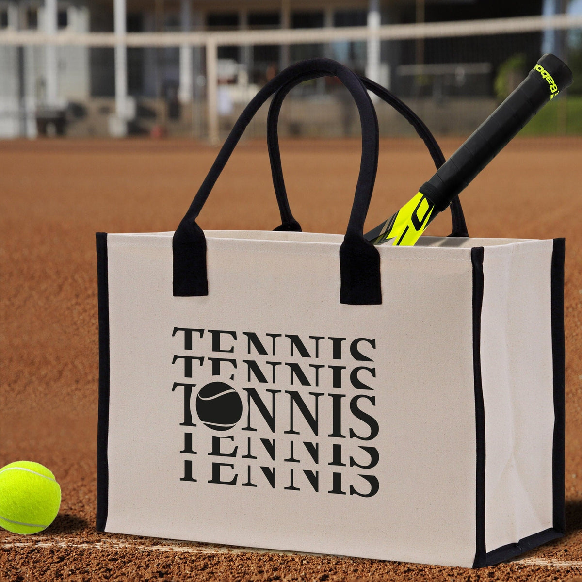 Tennis Tote Bag Custom Tennis Tote Bag Tennis Sport Gift for Her Personalized Tennis Bag Tennis Love Bag Tennis Coach Gift Canvas Tote Bag - Aaria Tees