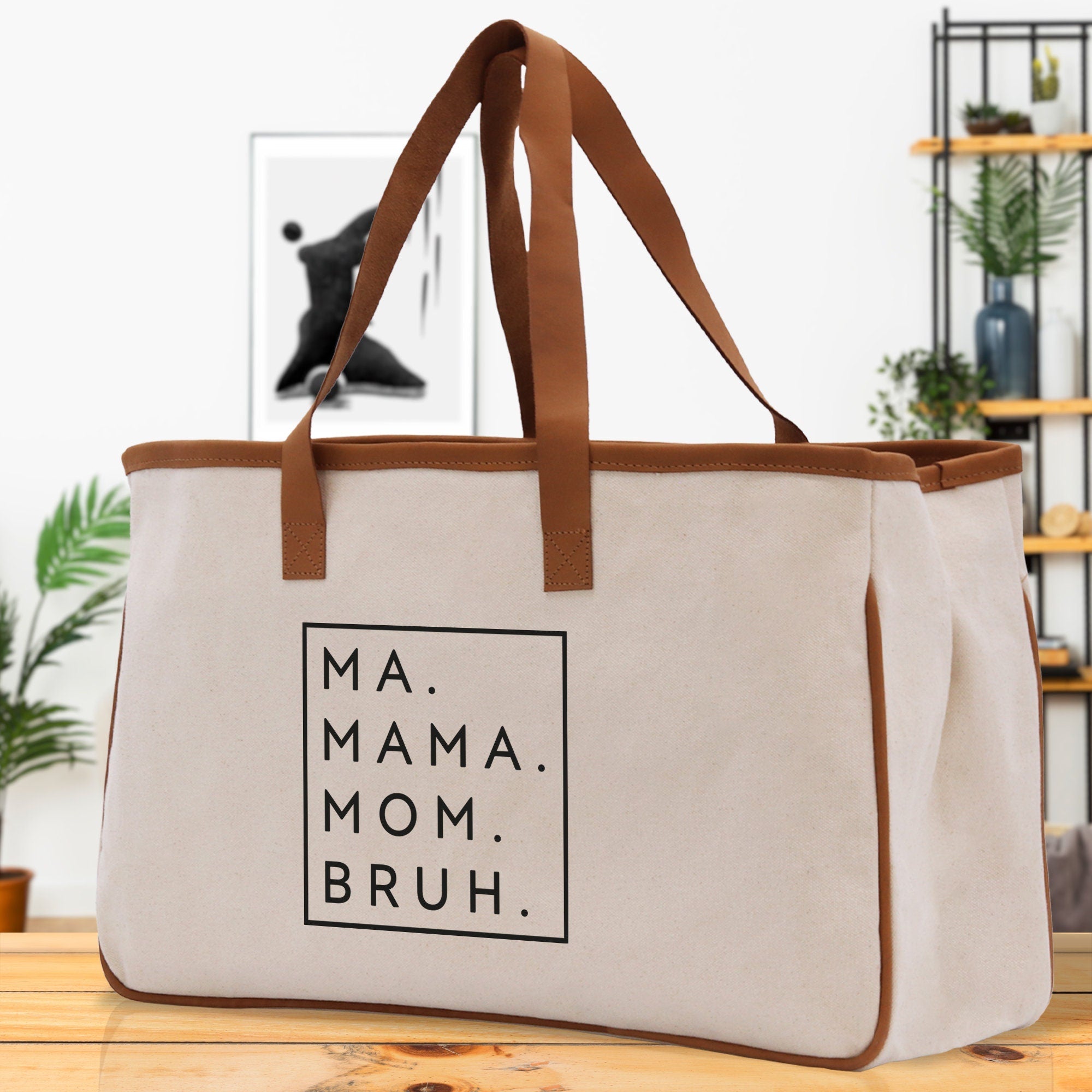 Ma Mama Mom Bruh Canvas Tote Bag Mama Tote Mom Stuff Bag Mommy Bag Dog Mom Gift Dog Mom Bag Mom Shopping Bag New Mom Gift Best Mom Ever Bag - Aaria Tees Aaria Tees