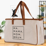 Ma Mama Mom Bruh Canvas Tote Bag Mama Tote Mom Stuff Bag Mommy Bag Dog Mom Gift Dog Mom Bag Mom Shopping Bag New Mom Gift Best Mom Ever Bag - Aaria Tees Aaria Tees