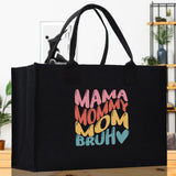 Mama Mommy Mom Bruh Canvas Tote Bag Mama Tote Mom Stuff Bag Mommy Bag Dog Mom Gift Dog Mom Bag Mom Shopping Bag Mom Gift Best Mom Ever Bag - Aaria Tees Aaria Tees
