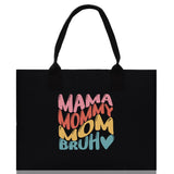 Mama Mommy Mom Bruh Canvas Tote Bag Mama Tote Mom Stuff Bag Mommy Bag Dog Mom Gift Dog Mom Bag Mom Shopping Bag Mom Gift Best Mom Ever Bag - Aaria Tees Aaria Tees