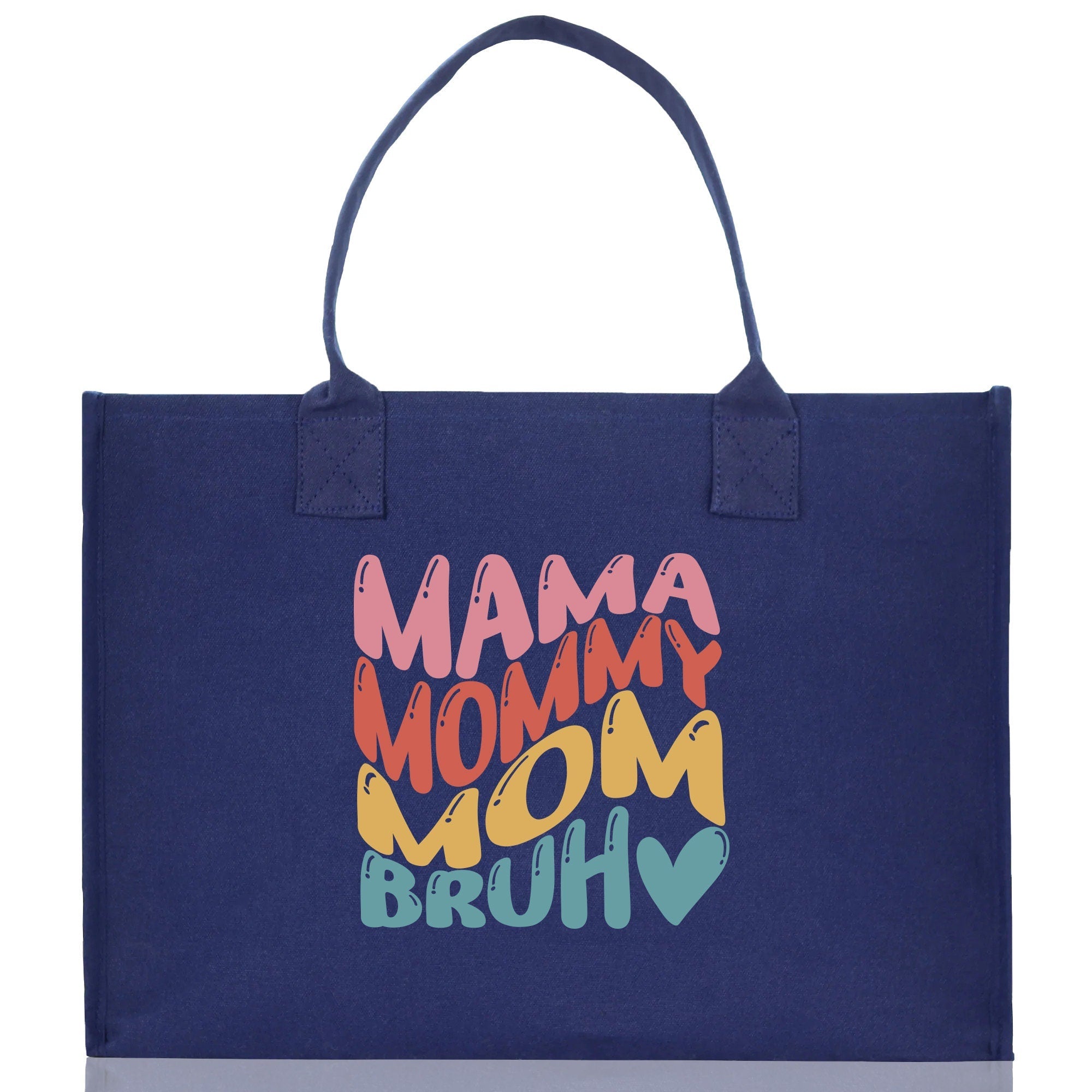 Mama Mommy Mom Bruh Canvas Tote Bag Mama Tote Mom Stuff Bag Mommy Bag Dog Mom Gift Dog Mom Bag Mom Shopping Bag Mom Gift Best Mom Ever Bag - Aaria Tees Aaria Tees