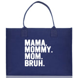 Mama Mommy Mom Bruh Canvas Tote Bag Mama Tote Mom Stuff Bag Mommy Bag Dog Mom Gift Dog Mom Bag Mom Shopping Bag Mom Gift Best Mom Ever Bag - Aaria Tees Aaria Tees