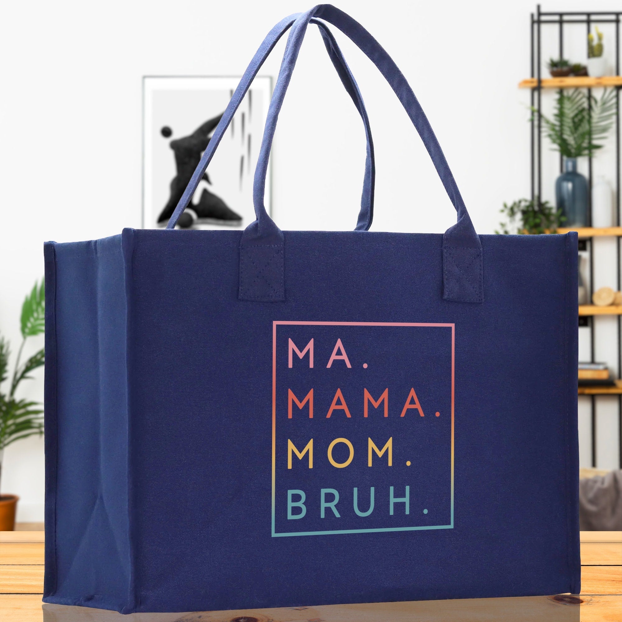 Ma Mama Mom Bruh Canvas Tote Bag Mama Tote Mom Stuff Bag Mommy Bag Dog Mom Gift Dog Mom Bag Mom Shopping Bag New Mom Gift Best Mom Ever Bag - Aaria Tees Aaria Tees
