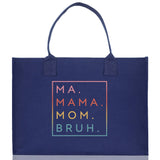 Ma Mama Mom Bruh Canvas Tote Bag Mama Tote Mom Stuff Bag Mommy Bag Dog Mom Gift Dog Mom Bag Mom Shopping Bag New Mom Gift Best Mom Ever Bag - Aaria Tees Aaria Tees
