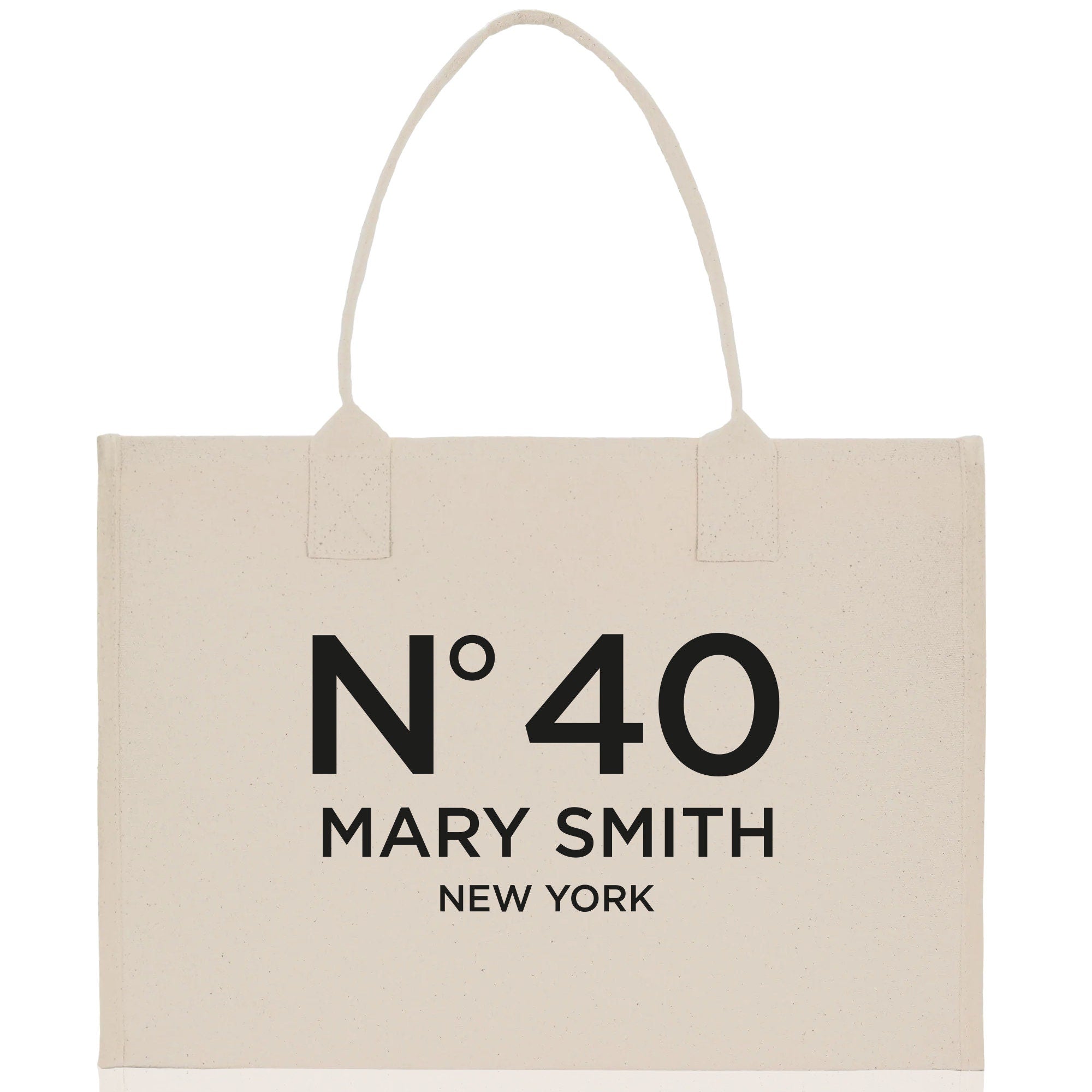 Birthday Celebration Personalized Gift Canvas Tote Bag with Name and State 40th 50th Birthday Gift Tote Bag for Her Custom Birthday Gift - Aaria Tees Aaria Tees