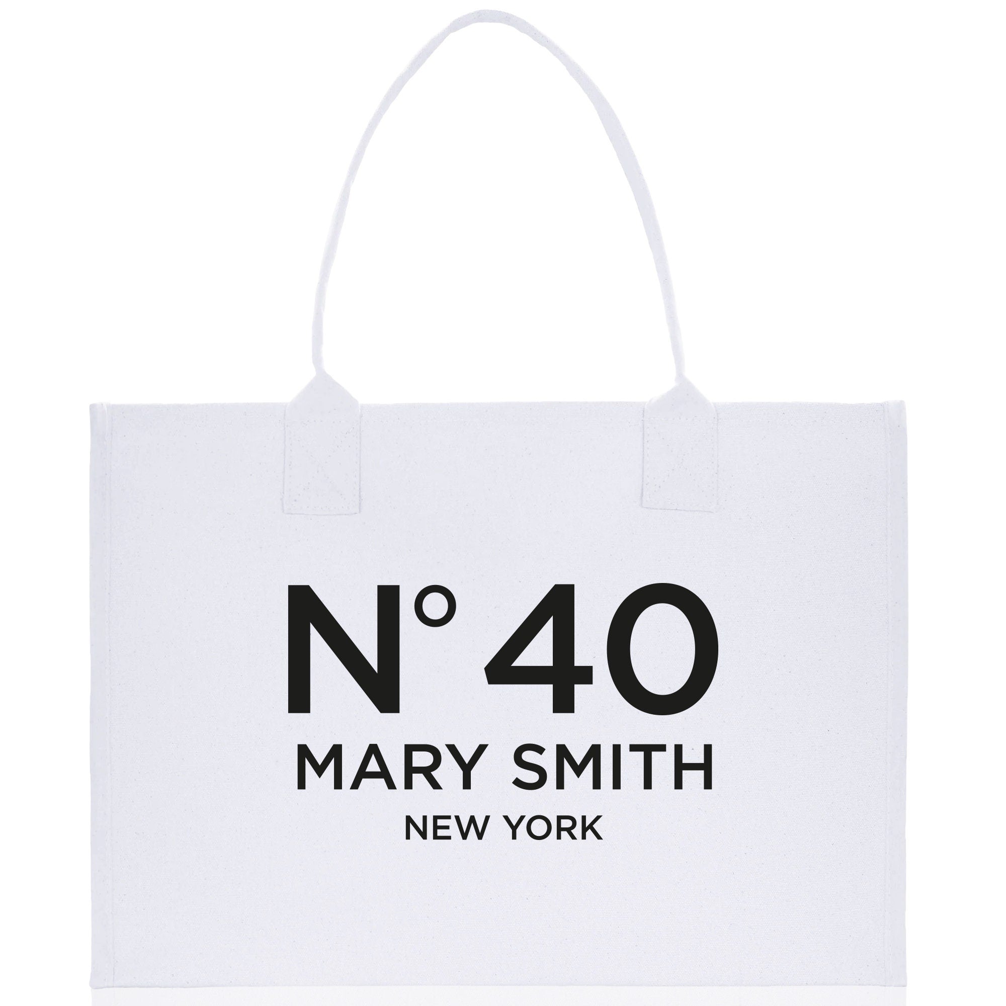 Birthday Celebration Personalized Gift Canvas Tote Bag with Name and State 40th 50th Birthday Gift Tote Bag for Her Custom Birthday Gift - Aaria Tees Aaria Tees