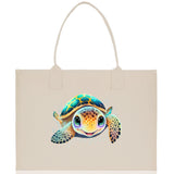 Sea Turtle Canvas Tote Bag Ocean Tote Bag Turtle Lover Tote Bag Animal Lover toTe Bag Ocean Lover Gift Tortoise Tote Bag Nature Lover Tote - Aaria Tees Aaria Tees