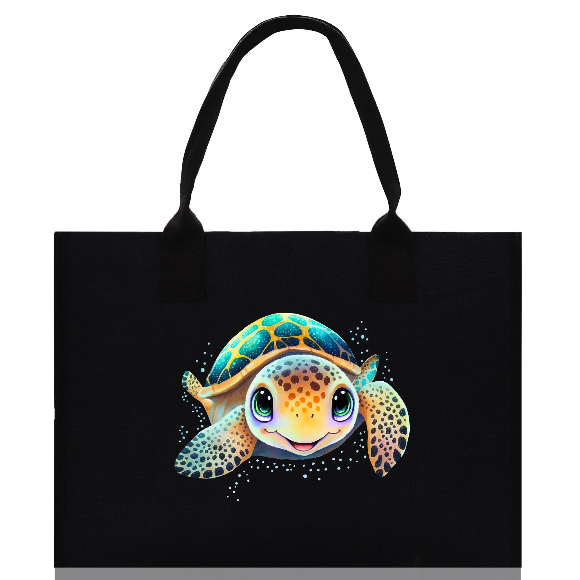 Sea Turtle Canvas Tote Bag Ocean Tote Bag Turtle Lover Tote Bag Animal Lover toTe Bag Ocean Lover Gift Tortoise Tote Bag Nature Lover Tote - Aaria Tees Aaria Tees