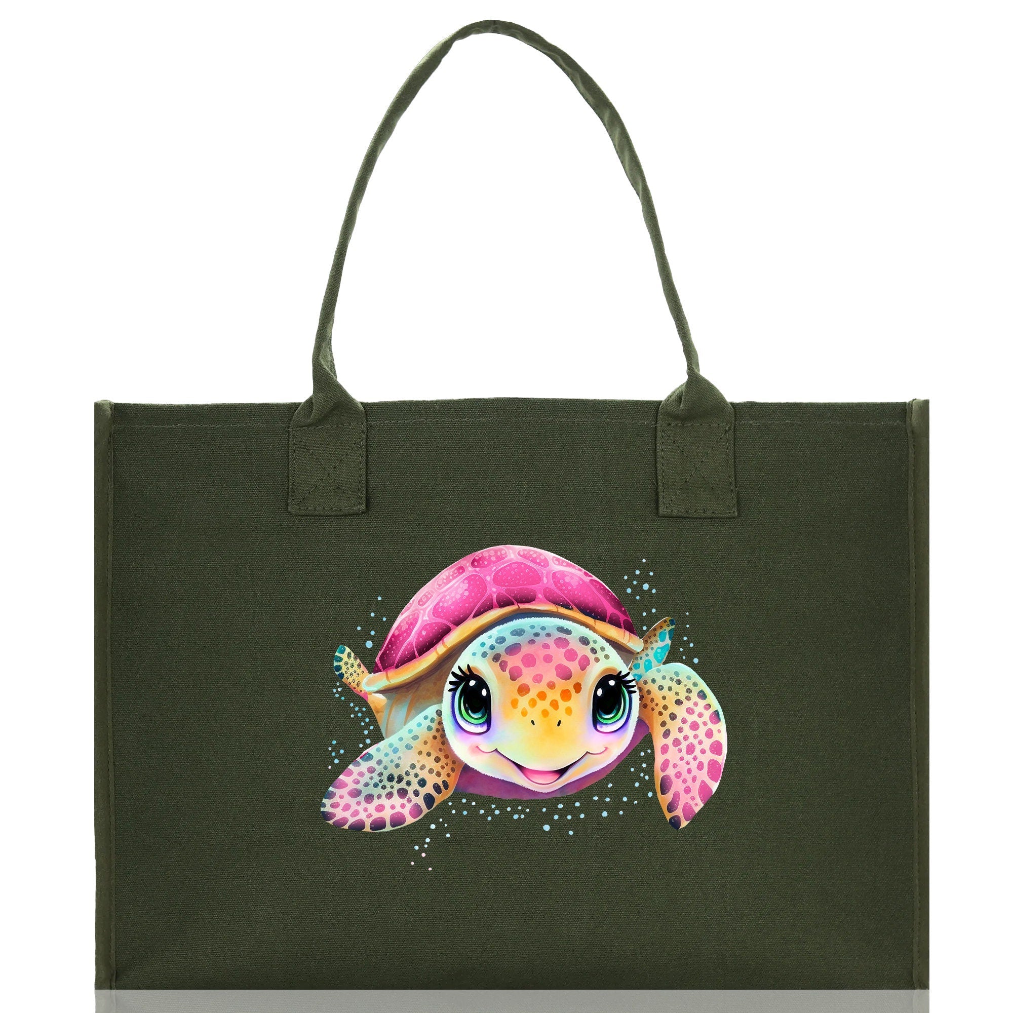 Sea Turtle Canvas Tote Bag Ocean Tote Bag Turtle Lover Tote Bag Animal Lover toTe Bag Ocean Lover Gift Tortoise Tote Bag Nature Lover Tote - Aaria Tees Aaria Tees