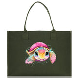 Sea Turtle Canvas Tote Bag Ocean Tote Bag Turtle Lover Tote Bag Animal Lover toTe Bag Ocean Lover Gift Tortoise Tote Bag Nature Lover Tote - Aaria Tees Aaria Tees