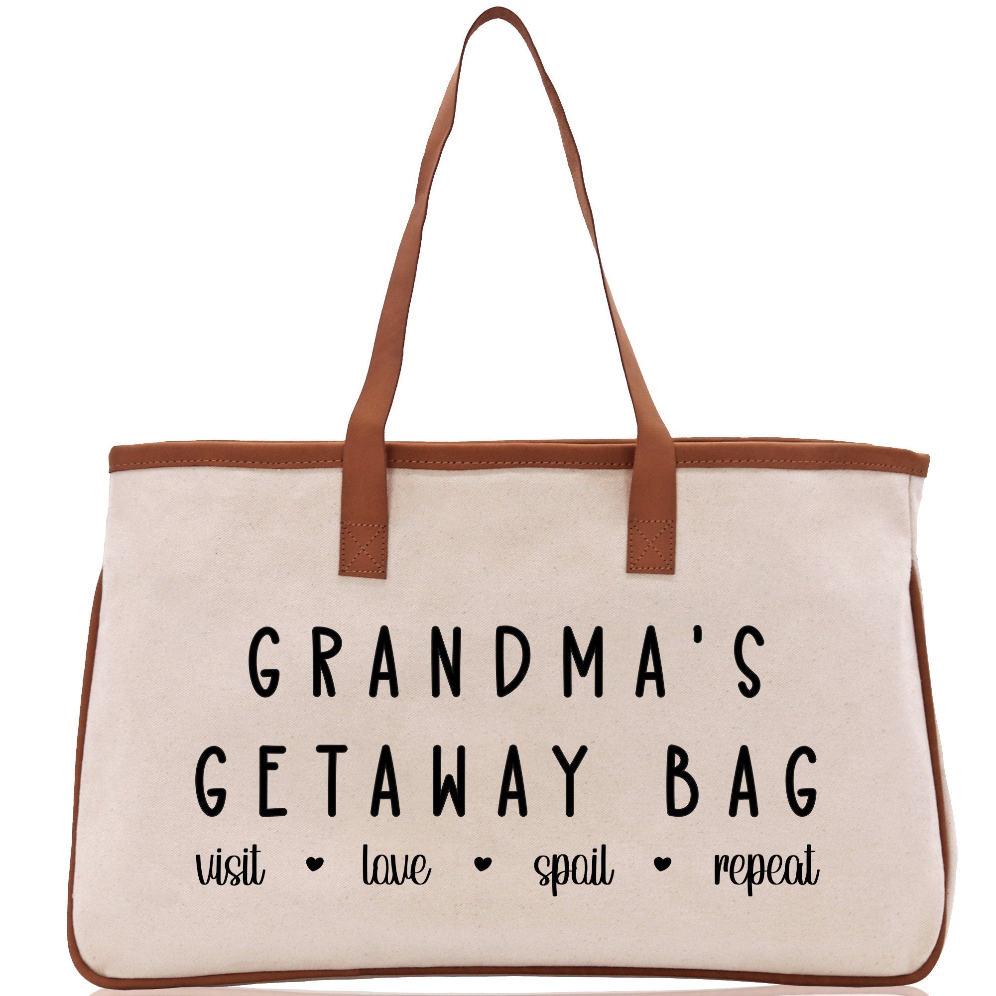 Grandma Tote Bag Grandma's Getaway Bag Grandma Nana Bag Grandma Gift Bag Shopping Bag Mothers Day Gift Live Love Spoil Bag Grandma Beach Bag - Aaria Tees Aaria Tees