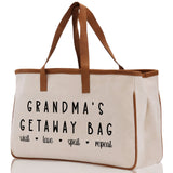 Grandma Tote Bag Grandma's Getaway Bag Grandma Nana Bag Grandma Gift Bag Shopping Bag Mothers Day Gift Live Love Spoil Bag Grandma Beach Bag - Aaria Tees Aaria Tees