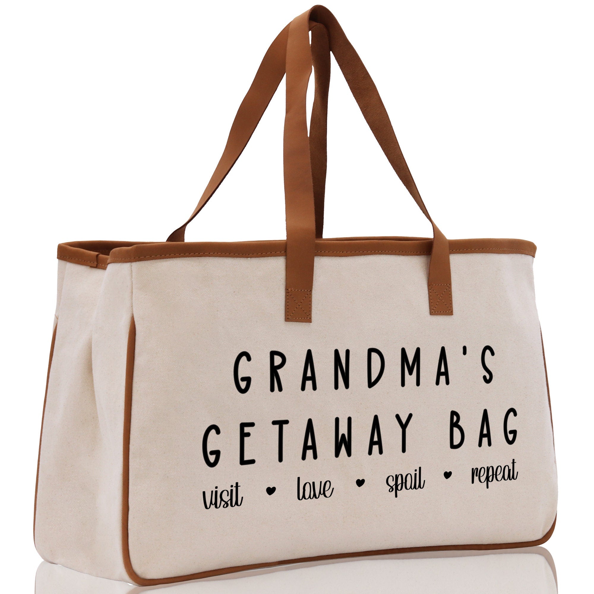 Grandma Tote Bag Grandma's Getaway Bag Grandma Nana Bag Grandma Gift Bag Shopping Bag Mothers Day Gift Live Love Spoil Bag Grandma Beach Bag - Aaria Tees Aaria Tees