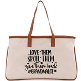 Grandma Tote Bag Grandma's Getaway Bag Grandma Nana Bag Grandma Gift Bag Shopping Bag Mothers Day Gift Live Love Spoil Bag Grandma Beach Bag - Aaria Tees Aaria Tees