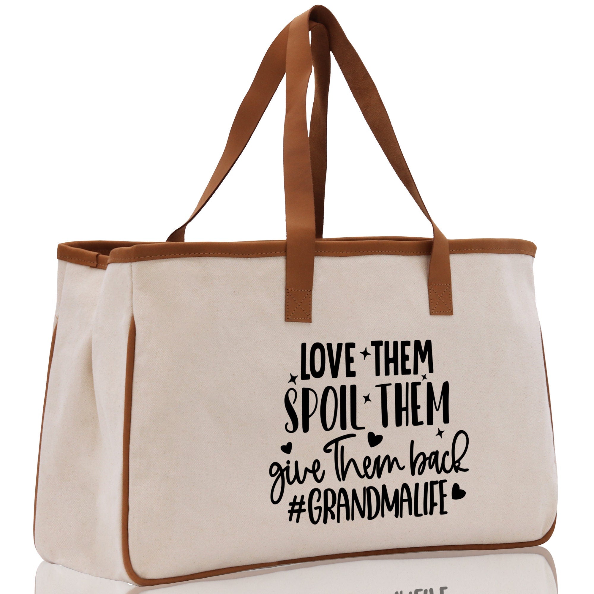 Grandma Tote Bag Grandma's Getaway Bag Grandma Nana Bag Grandma Gift Bag Shopping Bag Mothers Day Gift Live Love Spoil Bag Grandma Beach Bag - Aaria Tees Aaria Tees