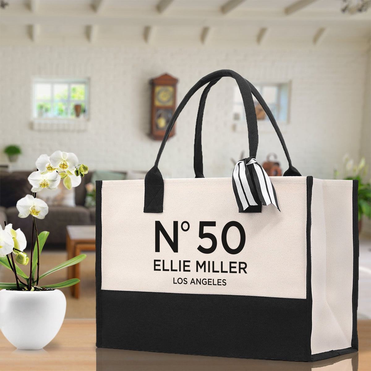 Birthday Celebration Personalized Gift Canvas Tote Bag with Name and State 40th 50th Birthday Gift Tote Bag for Her Custom Birthday Gift - Aaria Tees