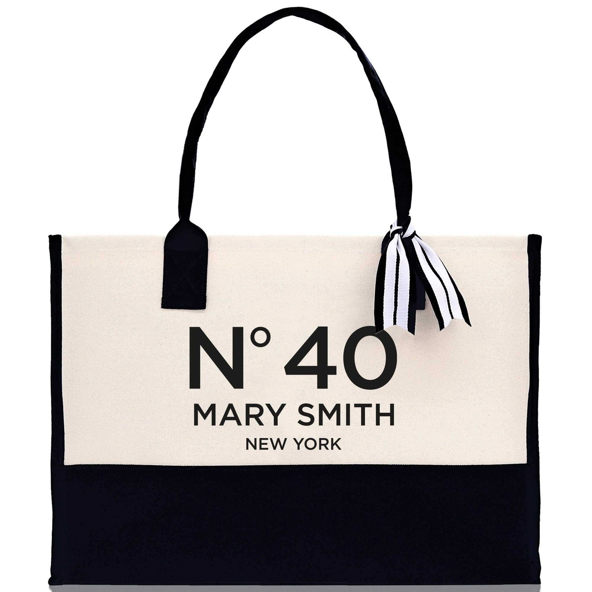 Birthday Celebration Personalized Gift Canvas Tote Bag with Name and State 40th 50th Birthday Gift Tote Bag for Her Custom Birthday Gift - Aaria Tees Aaria Tees