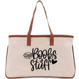 Books Stuff Tote Bag Bookworm Gift Book Quotes Party Gift Book Lover Tote Book Canvas Tote Bag Birthday Gift Library Bag Grocery Bag - Aaria Tees Aaria Tees