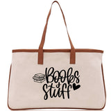 Books Stuff Tote Bag Bookworm Gift Book Quotes Party Gift Book Lover Tote Book Canvas Tote Bag Birthday Gift Library Bag Grocery Bag - Aaria Tees Aaria Tees