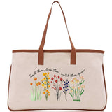 Teacher Floral Tote Bag Teacher Wildflower Graphic Tote Teacher Life Tote Bag Teacher Flower Bag Gift for Teacher Wildflower Book Bag - Aaria Tees Aaria Tees