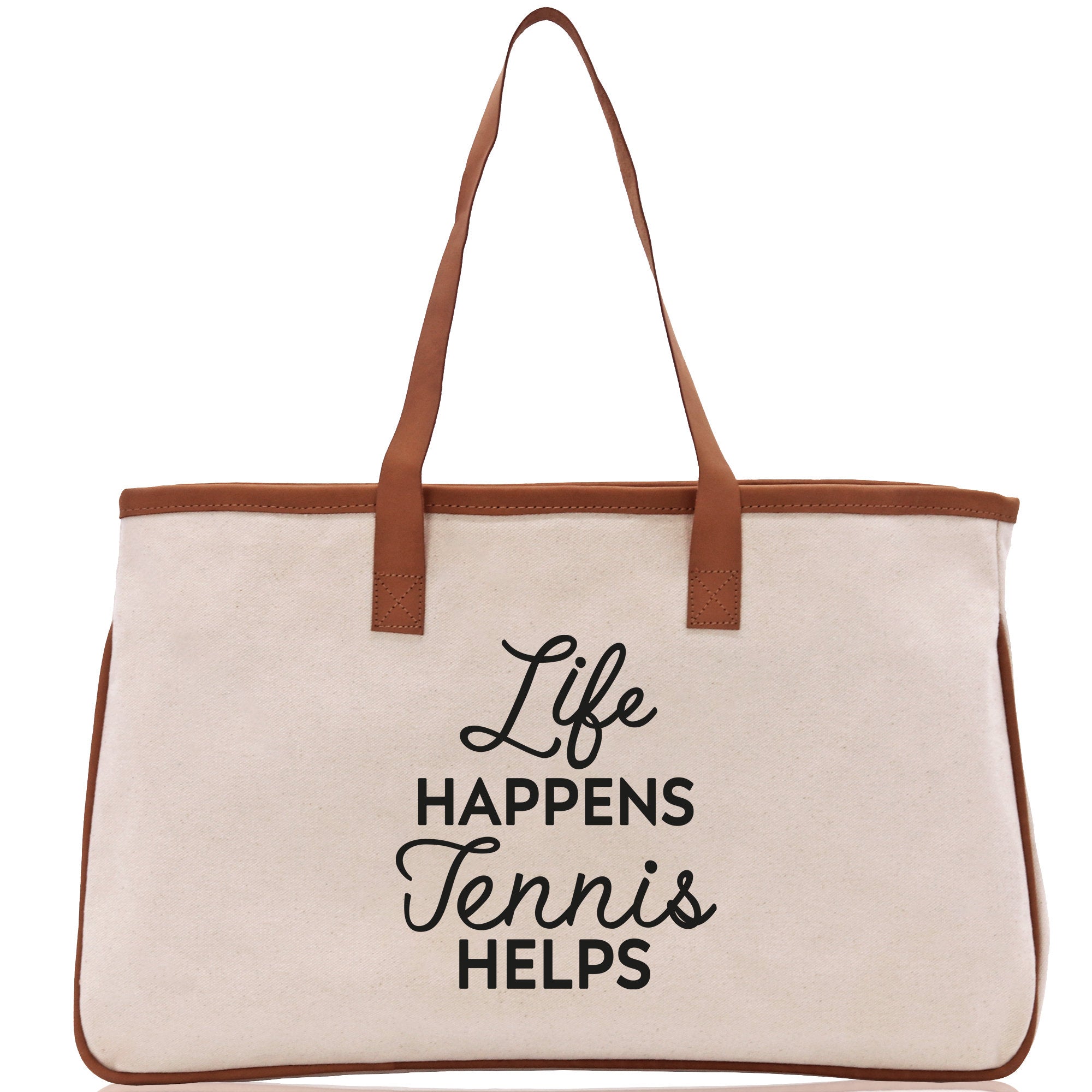 Tennis Tote Bag Custom Tennis Tote Bag Tennis Sport Gift for Her Personalized Tennis Bag Tennis Love Bag Tennis Coach Gift Canvas Tote Bag - Aaria Tees Aaria Tees