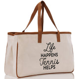 Tennis Tote Bag Custom Tennis Tote Bag Tennis Sport Gift for Her Personalized Tennis Bag Tennis Love Bag Tennis Coach Gift Canvas Tote Bag - Aaria Tees Aaria Tees