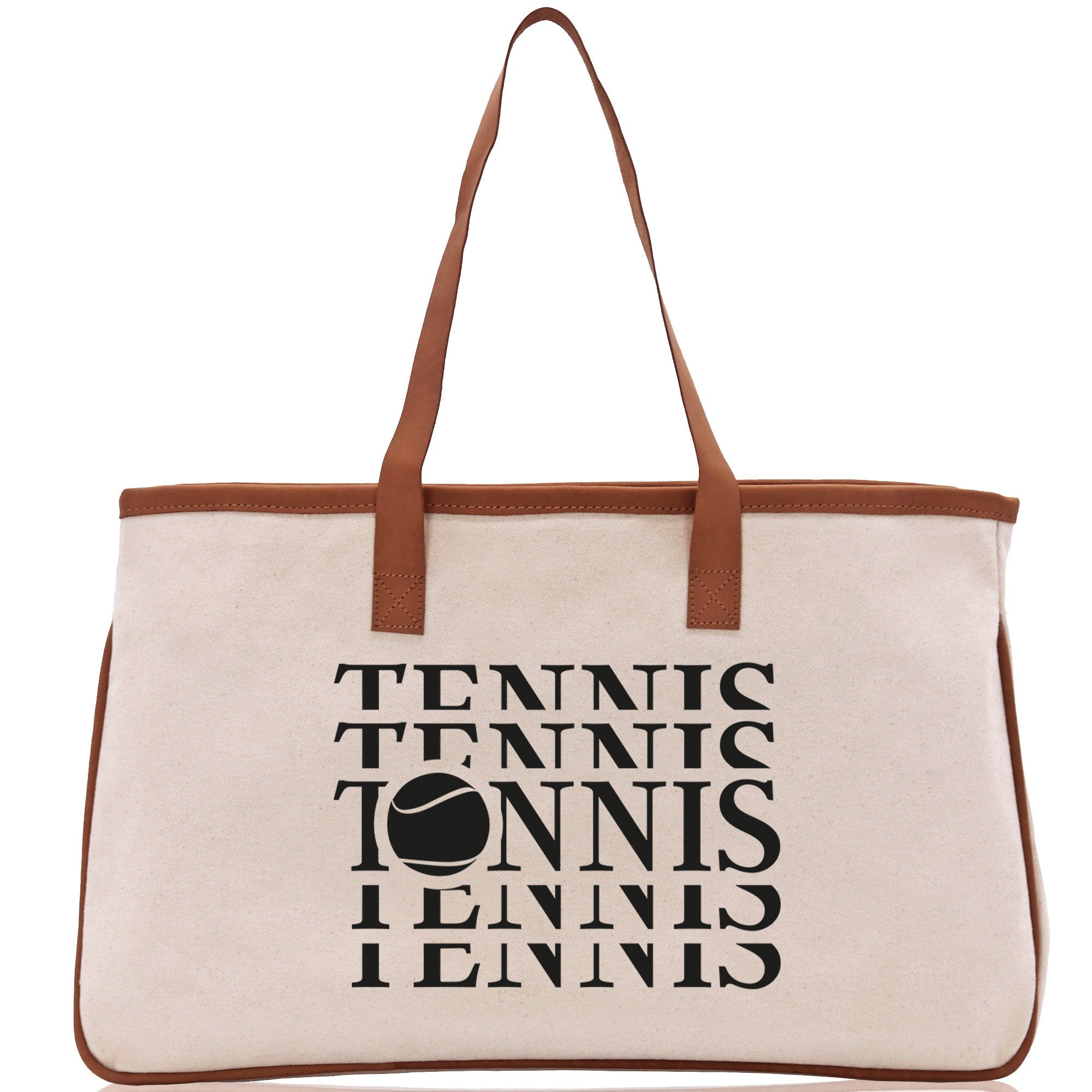 Tennis Tote Bag Custom Tennis Tote Bag Tennis Sport Gift for Her Personalized Tennis Bag Tennis Love Bag Tennis Coach Gift Canvas Tote Bag - Aaria Tees Aaria Tees