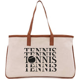 Tennis Tote Bag Custom Tennis Tote Bag Tennis Sport Gift for Her Personalized Tennis Bag Tennis Love Bag Tennis Coach Gift Canvas Tote Bag - Aaria Tees Aaria Tees