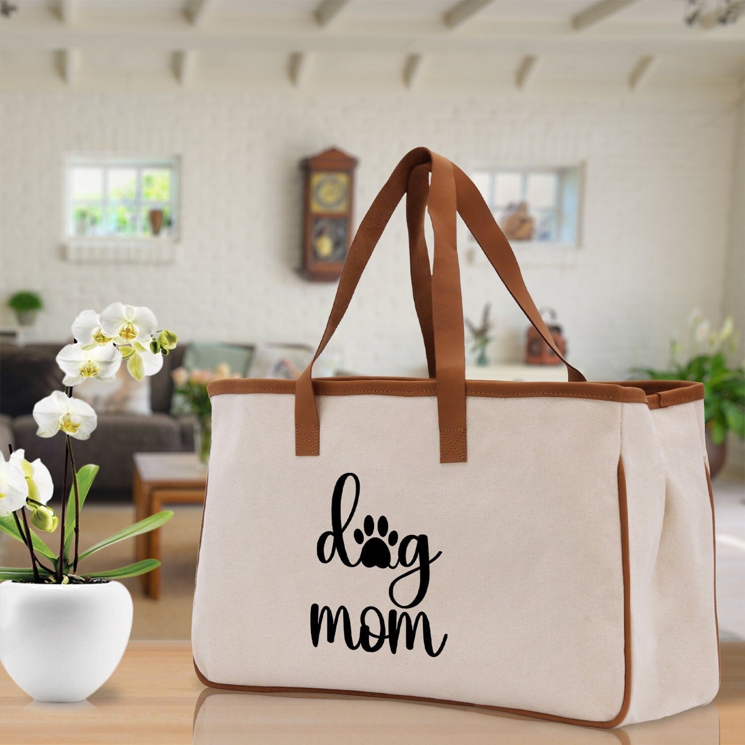 Dog travel bag Mom Tote Bag Mama Tote Mom Stuff Bag Mommy Bag Dog Mom Gift Dog Mom Bag Mom Gift Best Mom Ever Bag Boy Girl Mama Tote - Aaria Tees Aaria Tees