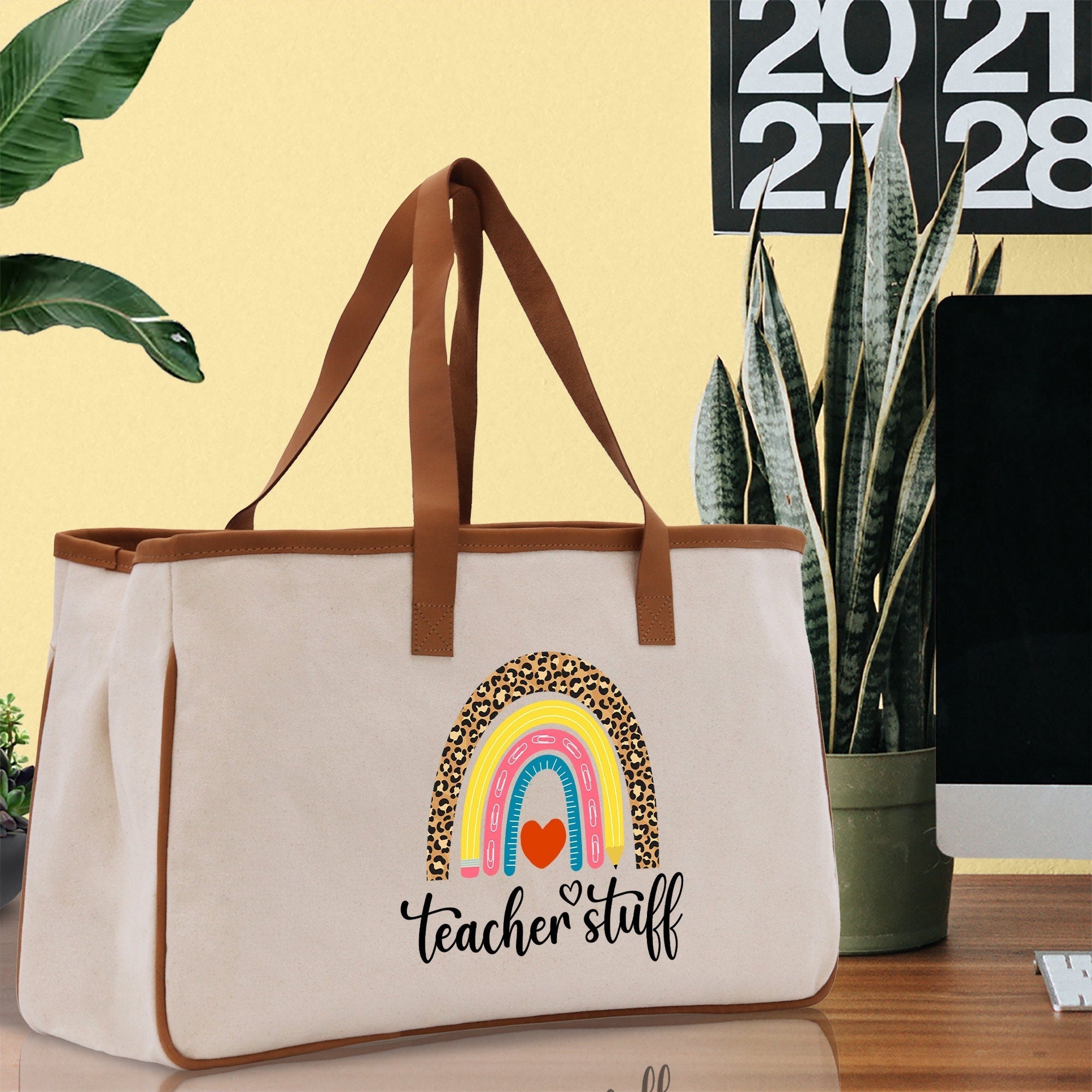 Teacher Stuff Tote Bag Teacher Bag Teacher Gift Teacher Retirement Gift Best Teacher Gifts Teacher Appreciation Gift Teacher Strong Tote Bag - Aaria Tees Aaria Tees