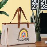 Teacher Stuff Tote Bag Teacher Bag Teacher Gift Teacher Retirement Gift Best Teacher Gifts Teacher Appreciation Gift Teacher Strong Tote Bag - Aaria Tees Aaria Tees