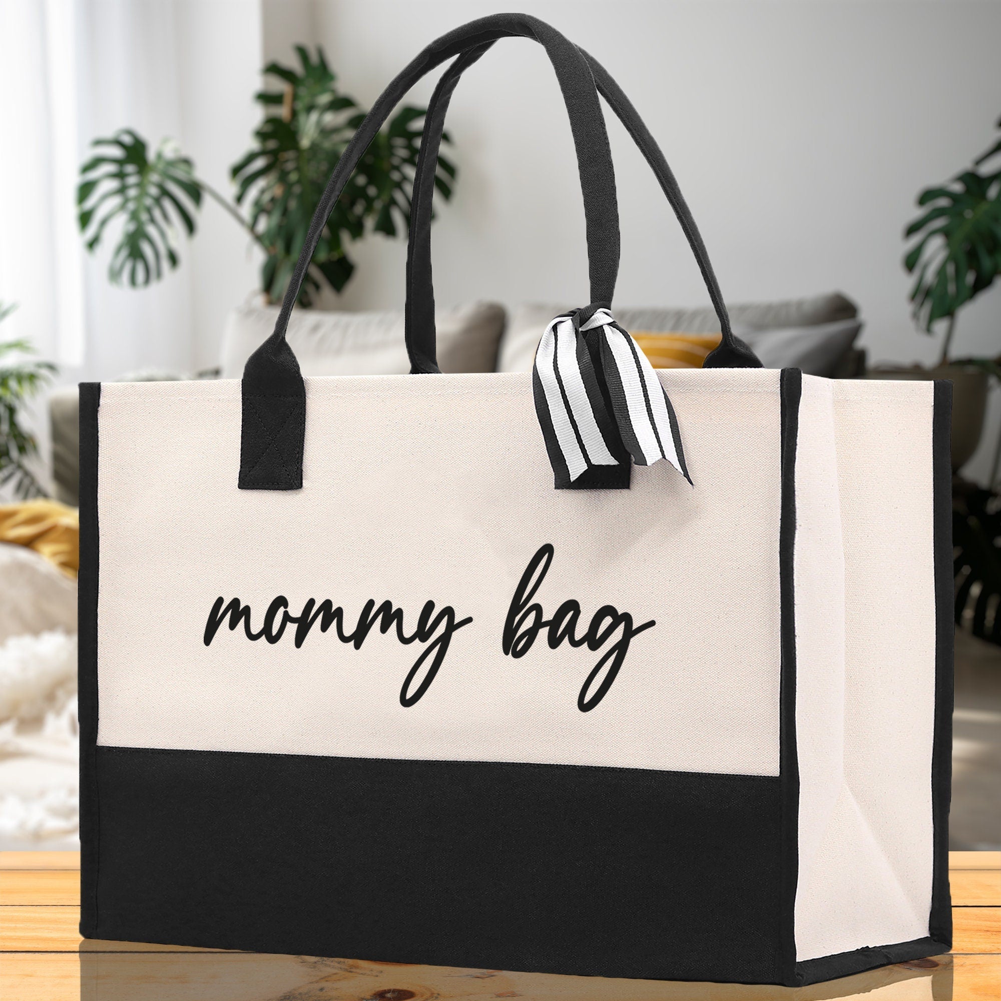 Mommy Bag Canvas Tote Bag Mama Tote Mom Stuff Bag Mommy Bag Dog Mom Gift Dog Mom Bag Mom Shopping Bag Mom Gift Best Mom Ever Bag - Aaria Tees Aaria Tees