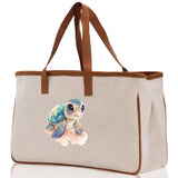 Sea Turtle Canvas Tote Bag Ocean Tote Bag Turtle Lover Tote Bag Animal Lover toTe Bag Ocean Lover Gift Tortoise Tote Bag Nature Lover Tote - Aaria Tees Aaria Tees
